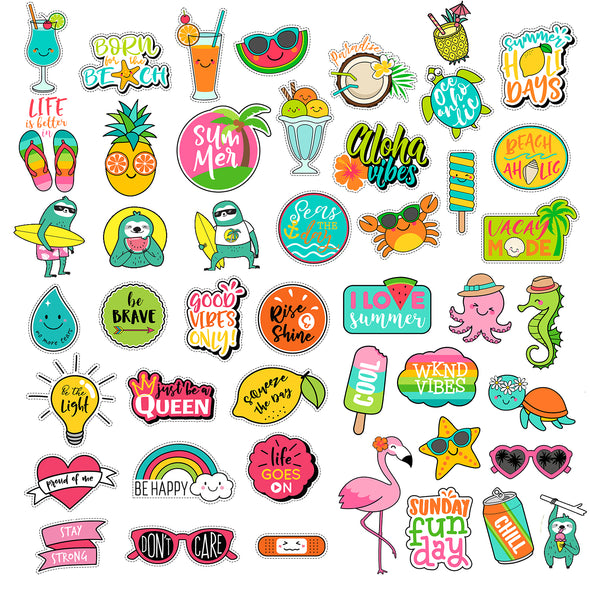 Cute Vsco Stickers 57 PCS, Positive Lovely Trendy Aesthetic Vinyl Sticker for Laptop Hydro Flasks Water Bottle Hydroflasks Phone Case Skateboard, Gifts Decals for Valentine's Day Kids Teens Girls